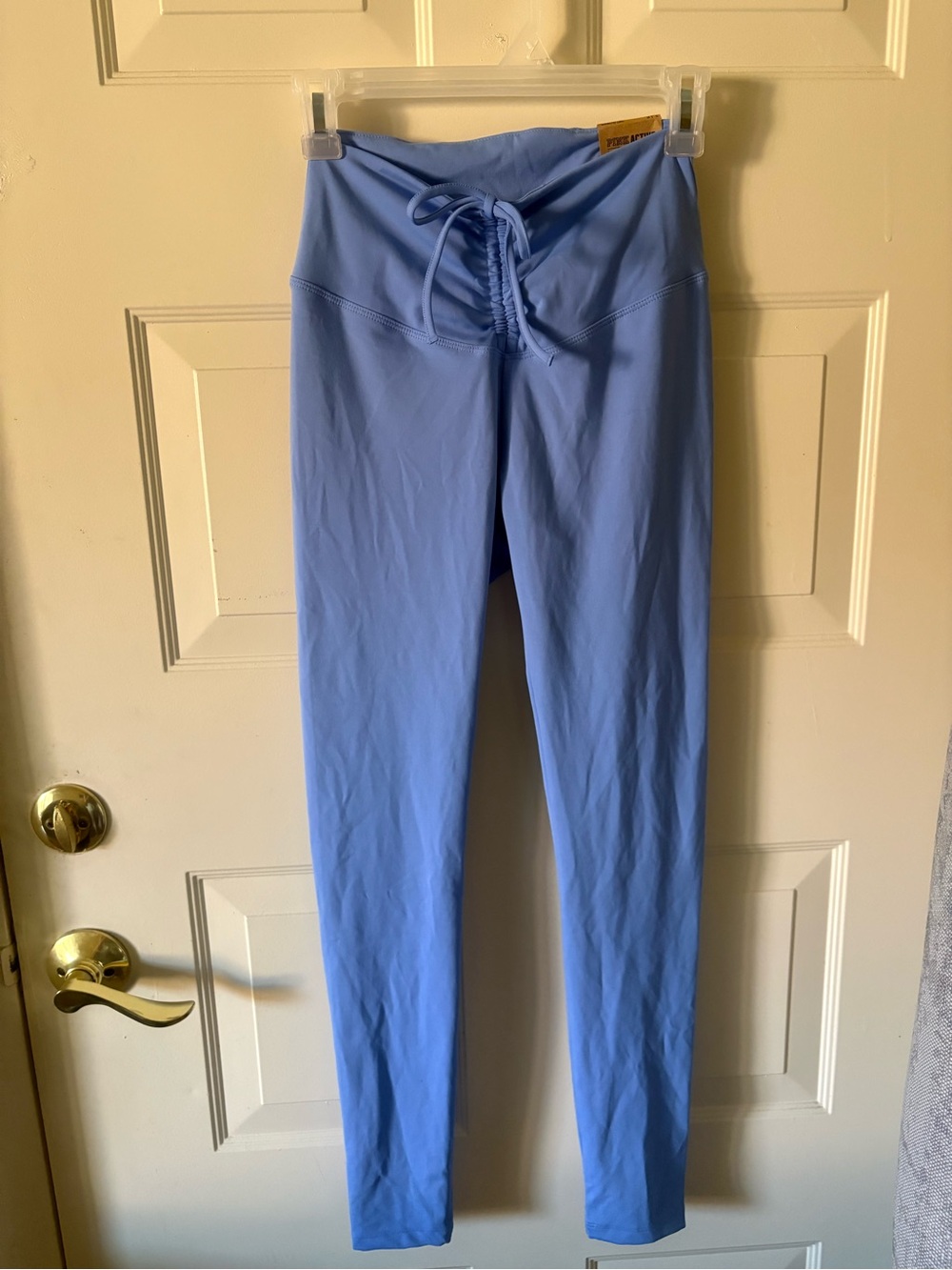 PINK Victoria's Secret Light Blue High-Waist Leggings with Drawstring